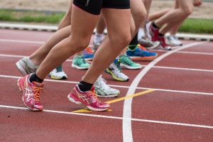 Runners at starting line